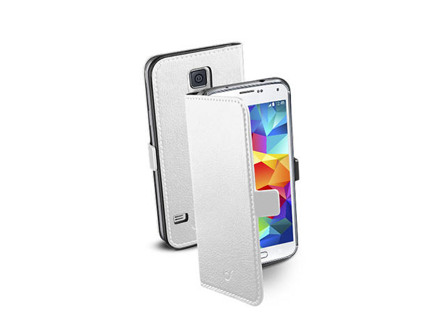 Калъфи Cellular Line Book Essential за Samsung Galaxy S5 бял