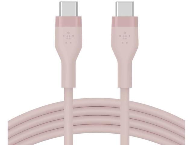 Кабели и Адаптери Belkin BOOST CHARGE Silicone cable USB-C to USB-C 2.0 - 2M - Pink