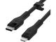 Кабели и Адаптери Belkin BOOST CHARGE Silicone cable USB-C to Lightning - 2M - Black