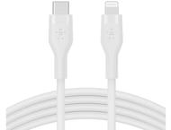 Кабели и Адаптери Belkin BOOST CHARGE Silicone cable USB-C to Lightning - 2M - White