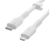 Кабели и Адаптери Belkin BOOST CHARGE Silicone cable USB-C to Lightning - 2M - White