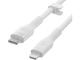 Кабели и Адаптери Belkin BOOST CHARGE Silicone cable USB-C to Lightning - 2M - White