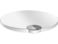 Зарядни устройства Baseus безжично зарядно 15W с кабел Lightning и дисплей, бяло