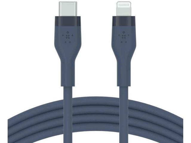 Кабели и Адаптери Belkin BOOST CHARGE Silicone cable USB-C to Lightning - 2M - Blue