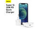 Зарядни устройства Baseus Super Si QC USB-C, 20W, бяло