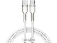 Кабели и Адаптери Baseus Cafule Series Type-C към Type-C, 100W, 2м, бял