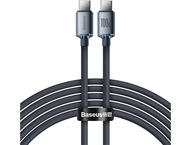 Кабели и Адаптери Baseus Crystal Shine Type-C към Type-C 100W черен 2 м