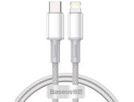 Кабели и Адаптери Baseus High Density USB Type-C към Lightning, 20W, 1м, бял