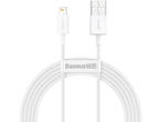 Кабели и Адаптери Baseus Superior USB-А към Lightning, 2м, бял