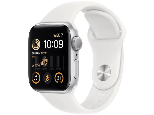 Смарт часовници Apple Watch SE GPS 40mm Silver Aluminium Case with White Sport Band - Regular 