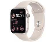 Смарт часовници Apple Watch SE GPS 44mm Starlight Aluminium Case with Starlight Sport Band - Regular