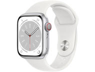 Смарт часовници Apple Watch Series 8 GPS + Cellular 41mm Silver Aluminium Case with White Sport Band - Regular