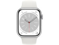 Смарт часовници Apple Watch Series 8 GPS 45mm Silver Aluminium Case with White Sport Band - Regular