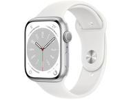 Смарт часовници Apple Watch Series 8 GPS 45mm Silver Aluminium Case with White Sport Band - Regular
