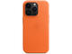 Калъфи Apple iPhone 14 Pro Leather Case with MagSafe - Orange