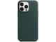 Калъфи Apple iPhone Leather Wallet with MagSafe - Forest Green