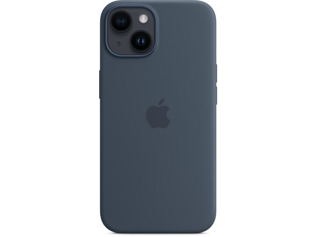Калъфи Apple iPhone 14 Silicone Case with MagSafe - Storm Blue