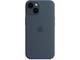 Калъфи Apple iPhone 14 Silicone Case with MagSafe - Storm Blue