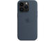 Калъфи Apple iPhone 14 Pro Silicone Case with MagSafe - Storm Blue