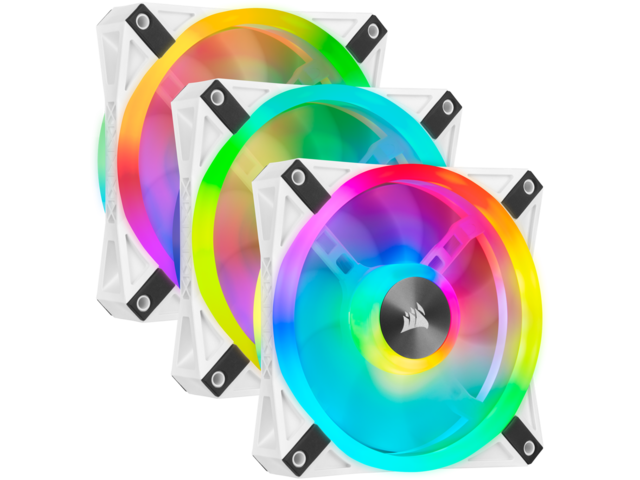 Вентилатори Corsair iCUE QL120 RGB White Triple Fan Kit