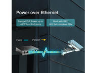 Мрежово оборудване TP-Link TL-SF1005LP с 4 PoE порта