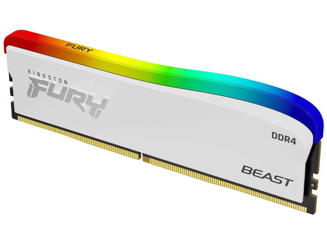 Оперативна памет 16GB 3600MHz DDR4 Kingston FURY BEAST White RGB Special Edition