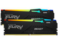 Оперативна памет 32GB (2x16GB) DDR5 6000 MT/s Kingston FURY Beast RGB 