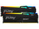 Оперативна памет 32GB (2x16GB) DDR5 6000 MT/s Kingston FURY Beast RGB 