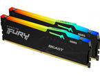 Оперативна памет 32GB (2x16GB) DDR5 6000 MT/s Kingston FURY Beast RGB 