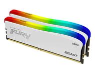 Оперативна памет 16GB (2х8GB) DDR4 3200 MT/s Kingston FURY BEAST White RGB Special Edition