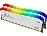 Оперативна памет 32GB (2x16GB) DDR4 3200 MT/s Kingston FURY BEAST White RGB Special Edition