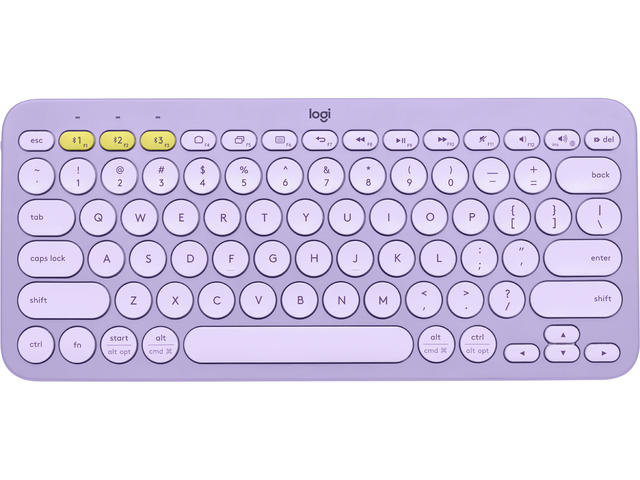 Клавиатури Logitech K380 Multi-device Bluetooth Keyboard US INT'L  Lavender Lemonade 