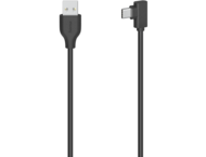 Кабели и Адаптери Hama USB-C кабел, USB-C жак- USB-A жак, 90°, USB 2.0, 480 Mbit/s, 0,75 м