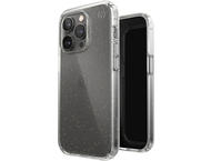 Калъфи Speck iPhone 14 Pro, Presidio Perfect Clear Glitter (Clear/Clear w/Gold Giitter)