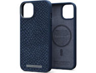 Калъфи Njord Salmon Leather Magsafe за iPhone 14, син