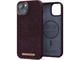 Калъфи Njord Salmon Leather Magsafe за iPhone 14 Plus, кафяв