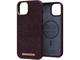 Калъфи Njord Salmon Leather Magsafe за iPhone 14 Plus, кафяв