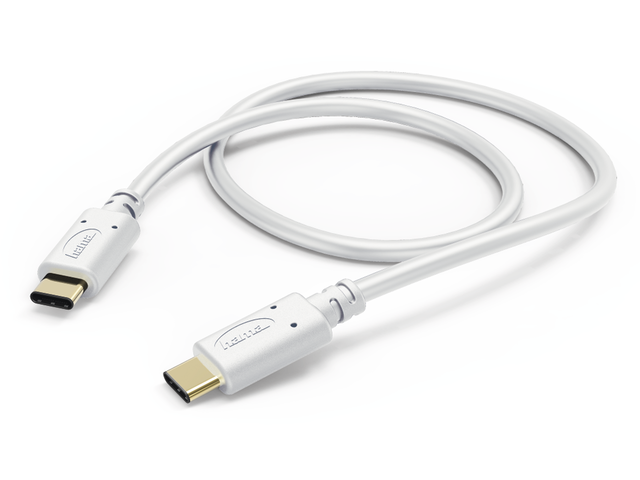 Кабели и Адаптери Hama захранващ кабел, USB-C - USB-C, 1.5 метра, бял