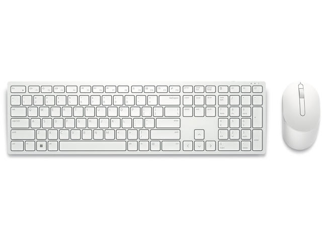Клавиатури Dell Pro Wireless Keyboard and Mouse - KM5221W - US International (QWERTY) - White