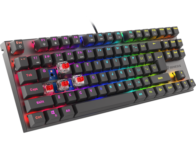 Клавиатури Genesis Thor 303 TKL RGB Red Switch US Layout Black
