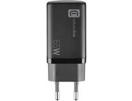 Зарядни устройства Cellularline 220V PD GaN USB, 2xUSB-C 65W