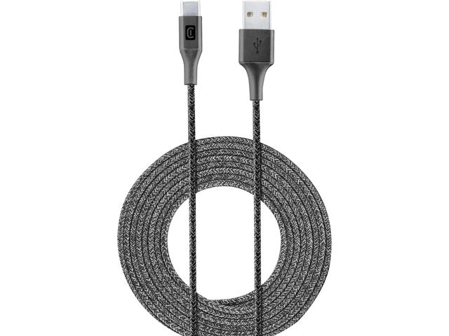 Кабели и Адаптери Cellular line кабел данни усилен USB- USB-C 2.5 м