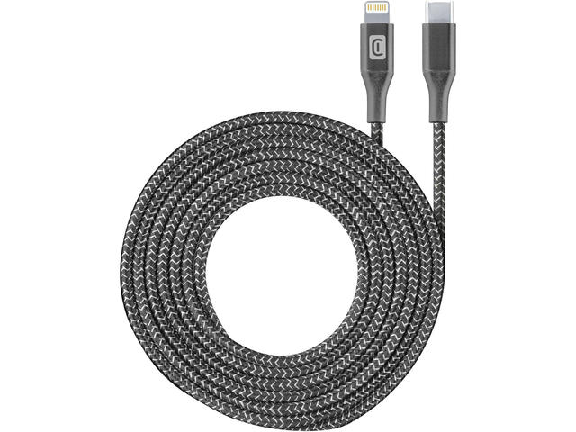 Кабели и Адаптери Cellular line кабел данни усилен USB-C - Lightning 2.5 м