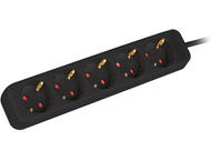 Разклонители Lanberg power strip 3 m, Black