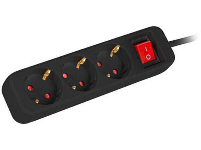 Разклонители Lanberg power strip 1.5 m, Black