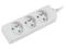 Разклонители Lanberg power strip 1.5 m, 3 гнезда, White