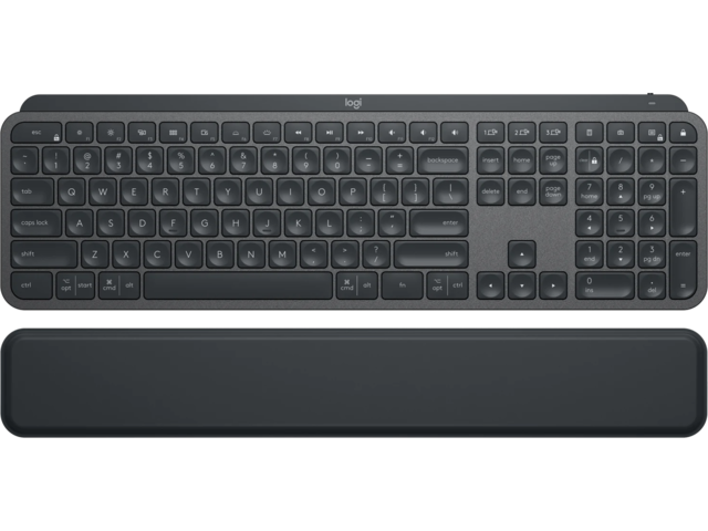 Клавиатури Logitech MX Keys Plus Advanced Wireless Illuminated Keyboard с подложка за китките