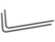 Охладители EK-Loop Metal Tube 16mm 0.8m Pre-Bent 90° - Black Nickel (2pcs)
