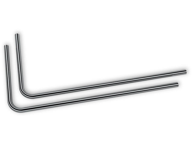 Охладители EK-Loop Metal Tube 16mm 0.8m Pre-Bent 90° - Black Nickel (2pcs)