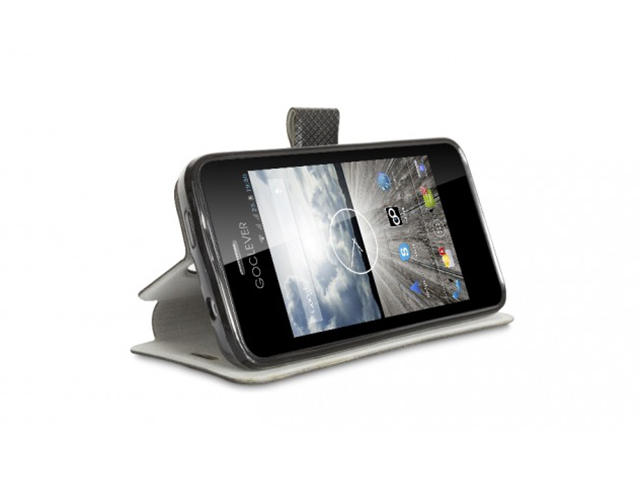 Калъфи GoClever Flip cover за QUANTUM 4, черен